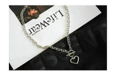 Personalized Thick Chain Ins Wind Love Clavicle Necklace Choker Niche Design Trend Necklace For Women