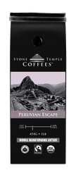 Peruvian Escape - Whole Bean, Medium Roast, Certified Organic OCIA/ Fairtrade Coffee 1lb/454g