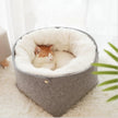 Cozy Enclosed Pet Bed – Windproof Removable Nest for Cats & Dogs (S/M)