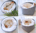 Cozy Enclosed Pet Bed – Windproof Removable Nest for Cats & Dogs (S/M)