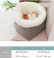 Cozy Enclosed Pet Bed – Windproof Removable Nest for Cats & Dogs (S/M)