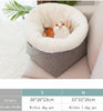 Cozy Enclosed Pet Bed – Windproof Removable Nest for Cats & Dogs (S/M)