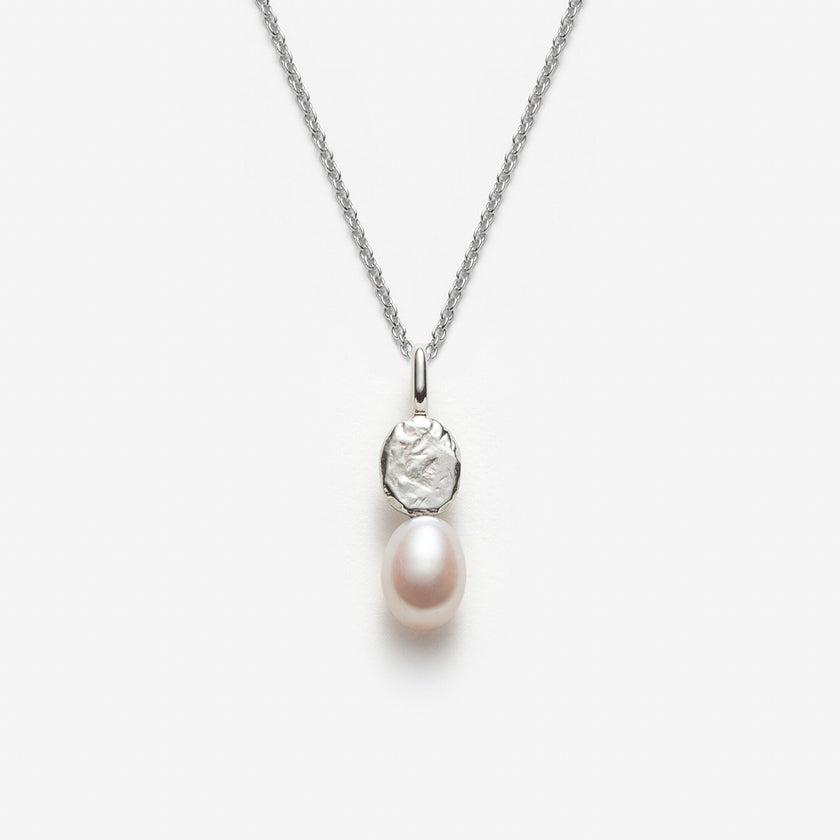 Delphine - Collier avec pendentif de perle d’eau douce