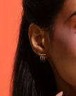 boucles d'oreilles triple anneaux
