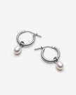 Idola - Boucles d’oreilles avec moyennes perles d’eau douce
