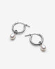 Idola - Boucles d’oreilles avec moyennes perles d’eau douce