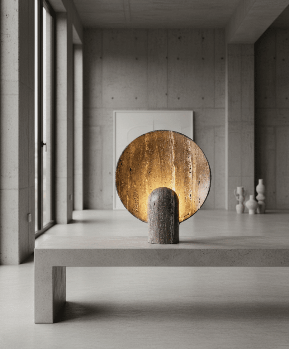 Petra Natural Stone Table Lamp