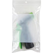 White Block Poly Bags, Reclosable, 8