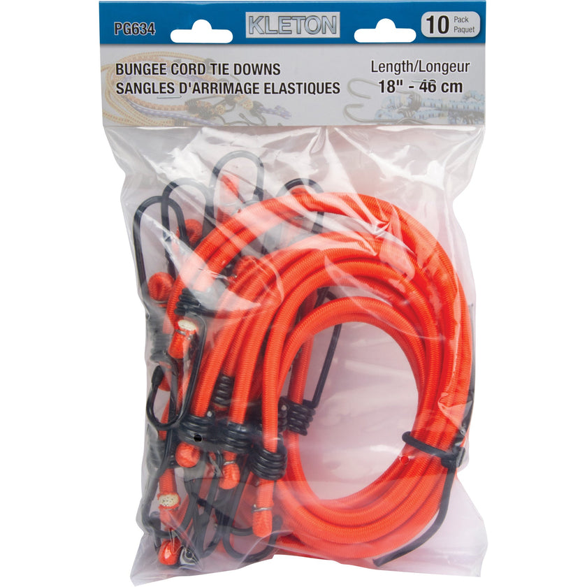 Bungee Cord Tie Downs, 18