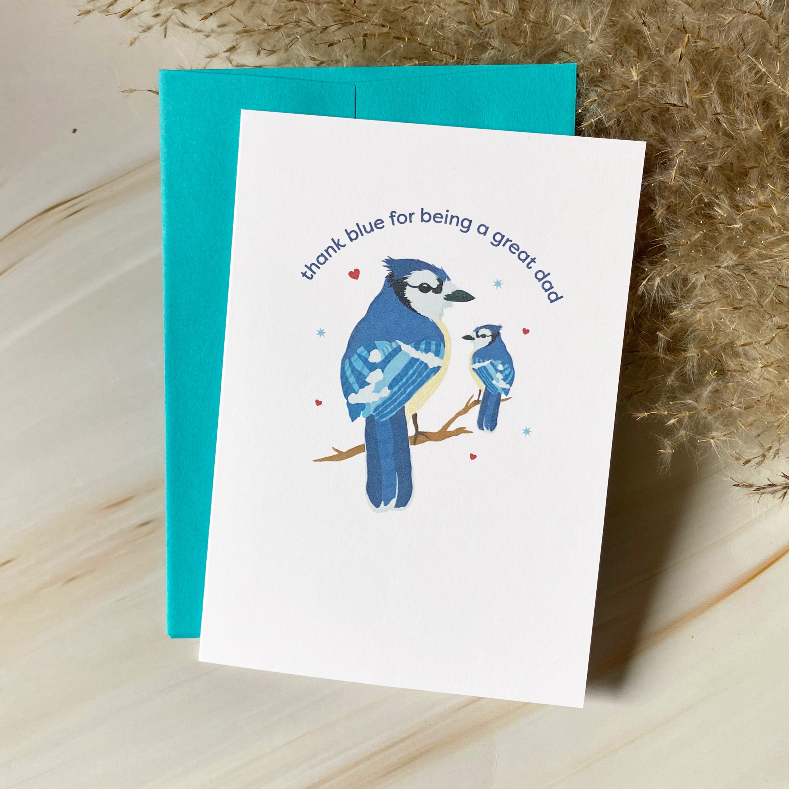 Thank Blue | Father's Day | Mini Greeting Card