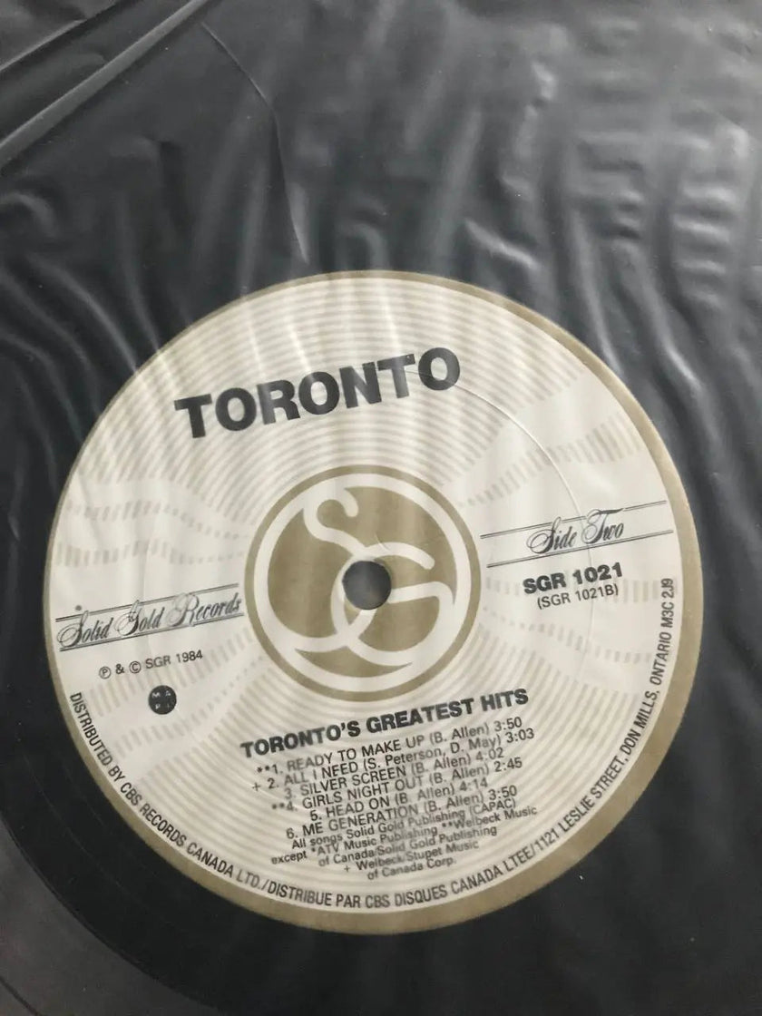 Toronto  – Greatest Hits - 1984 Original