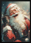 Décoration murale Père Noël rieur - Décoration de Noël