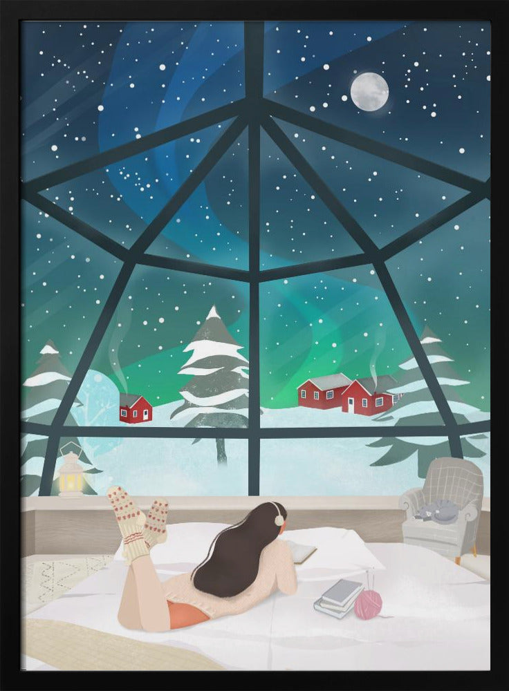 Impression sur toile d'art mural : Laponie, Finlande