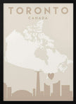Wall art City Heart Maps 89 Canvas Wall Art