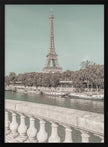Wall art PARIS Eiffel Tower & River Seine | urban vintage style