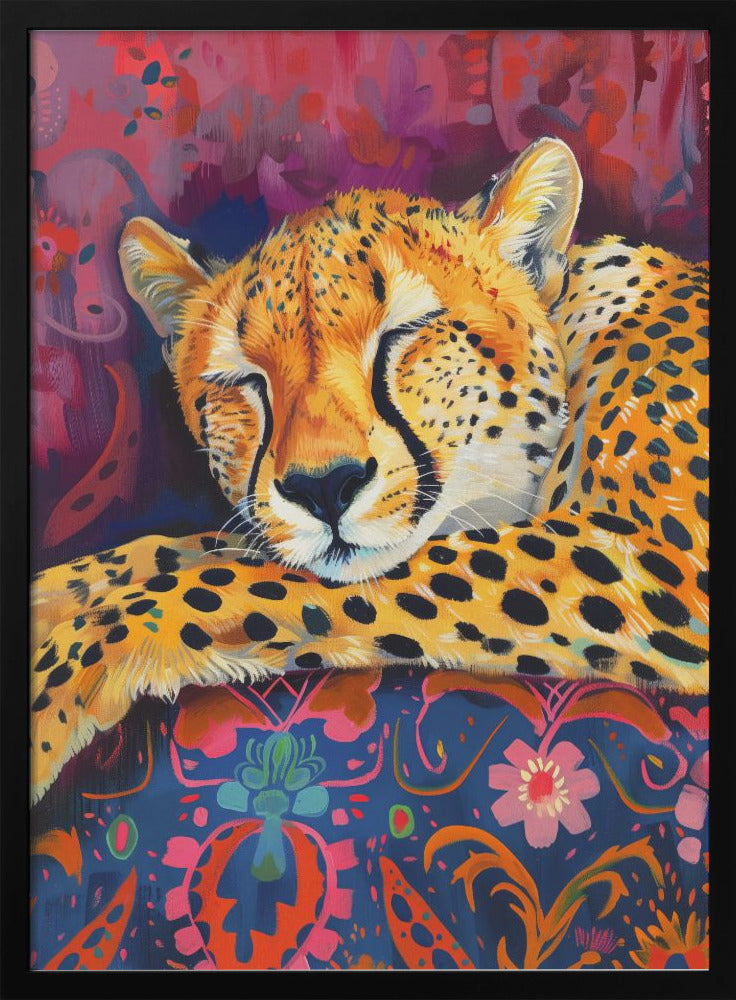 Wall art Léopard au repos