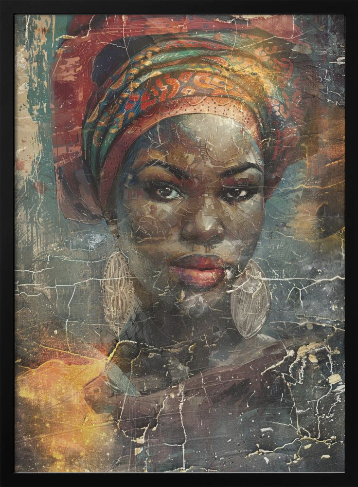 Illustration murale Art africain Wallart 068