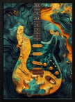 Impression sur toile : Guitare de musique 1