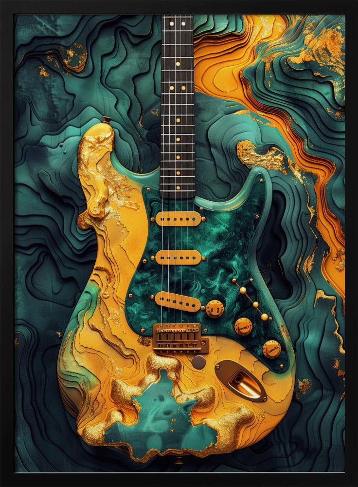 Impression sur toile : Guitare de musique 1