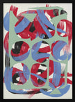 Wall art Dry directional strokes abstract 03