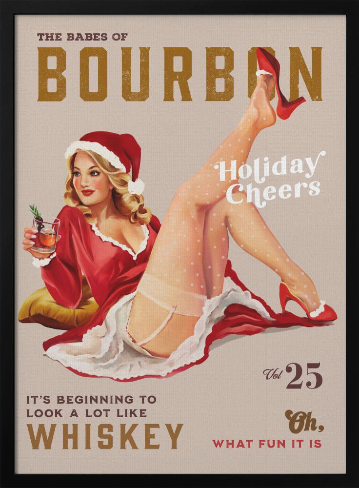 Décoration murale Babes of Bourbon Vol 25 Holiday Cheer Christmas Pinup