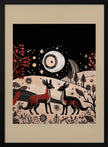 Wall art Scandi Folk and Knitwear: Folklore Holiday 2 Canvas Print