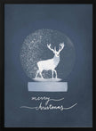 Wall Art Snowglobe Deer Canvas Print