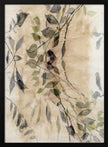 Wall art Feuilles lavées de couleur No3