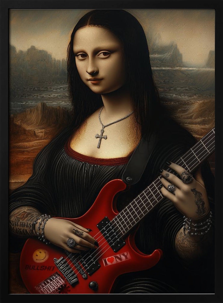 Impression sur toile de l'œuvre d'art murale Lisa Revamped