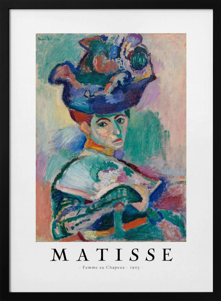 Wall art Femme au chapeau 1905