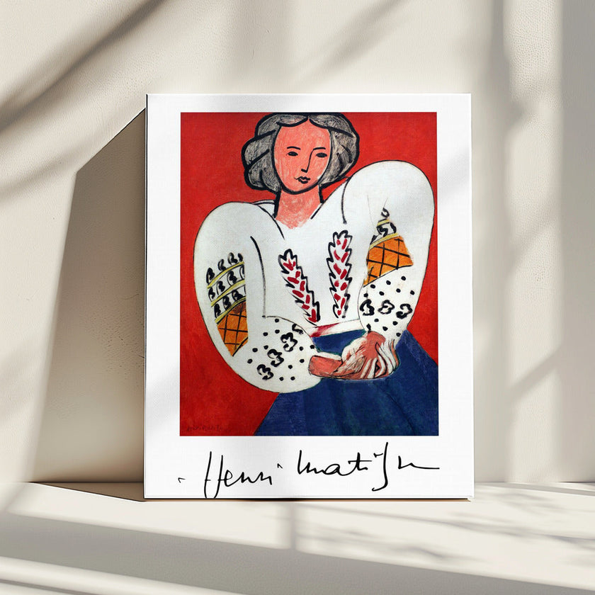 Wall art d'Henri Matisse, La Camicetta Romena, 1940