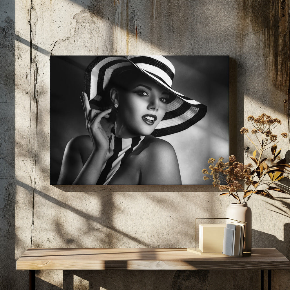 Art mural noir et blanc