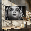 Wall art Girl with Sardinian traditional veil