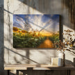 Wall art Path through the sunflower field