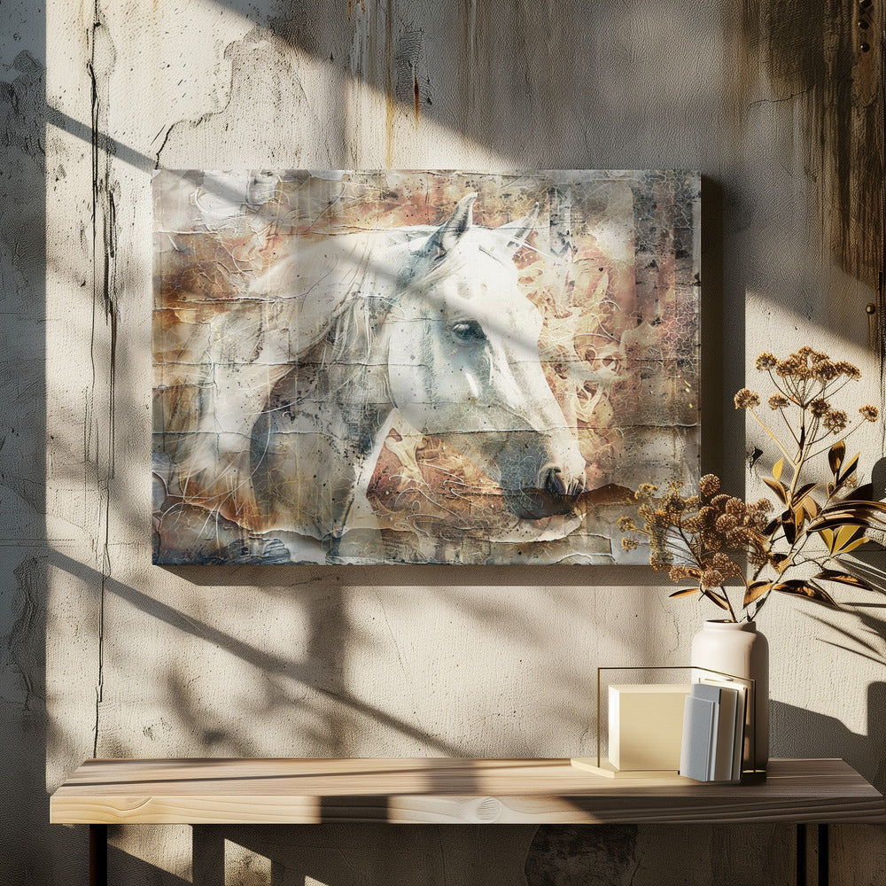 Wall art Horse Animal Vintage Art Illustration Wallart 06