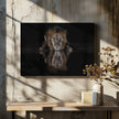 Art mural : Un lion dans la nuit