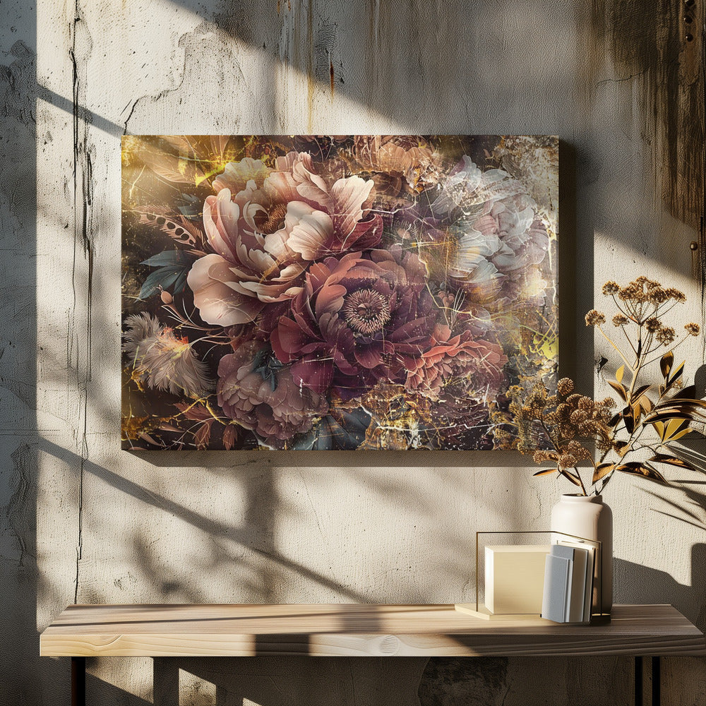 Illustration murale Fleur Art floral Illustration murale 096