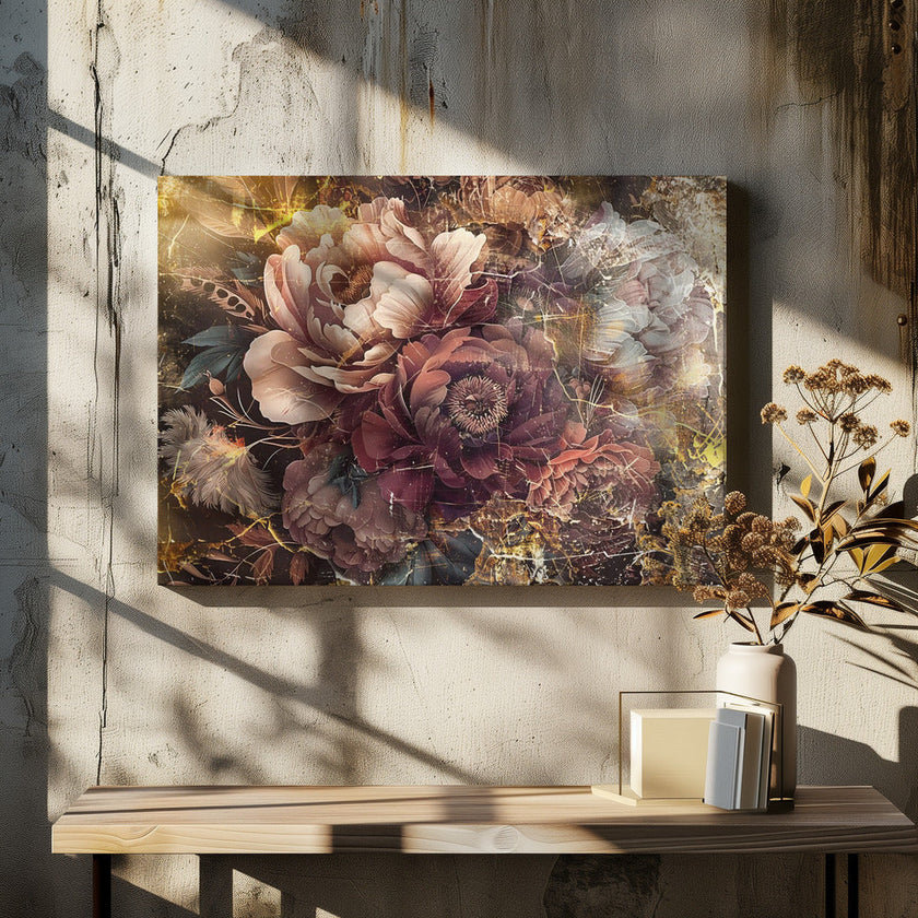 Illustration murale Fleur Art floral Illustration murale 096