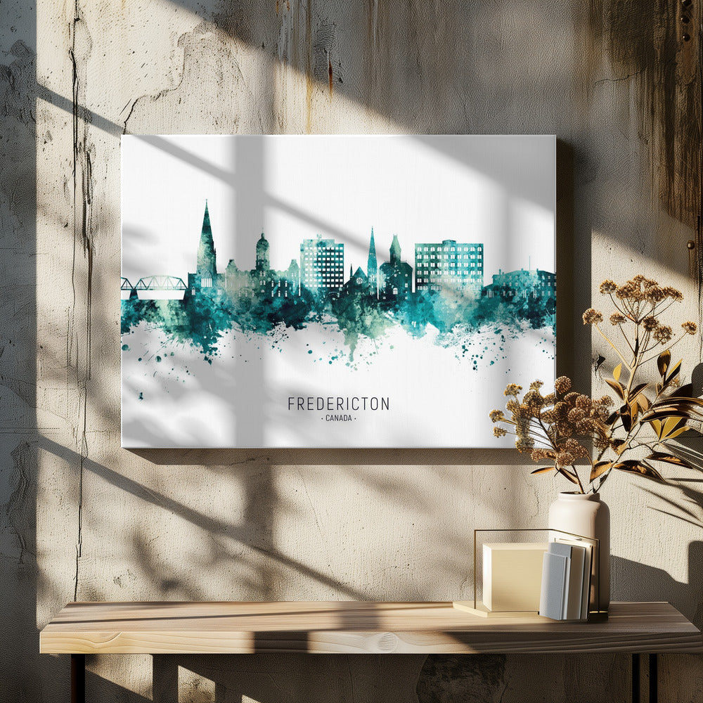 Peinture murale : Skyline de Fredericton, Canada