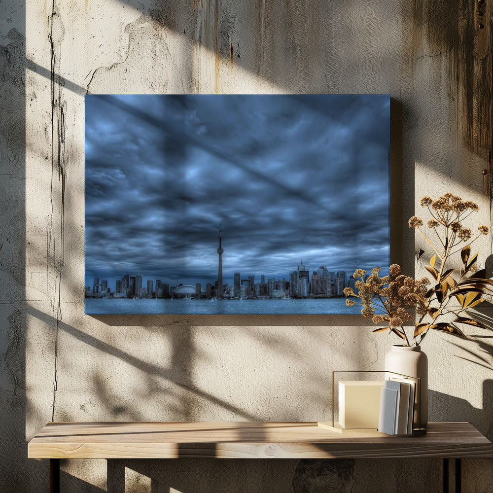 Wall art Toronto bleu