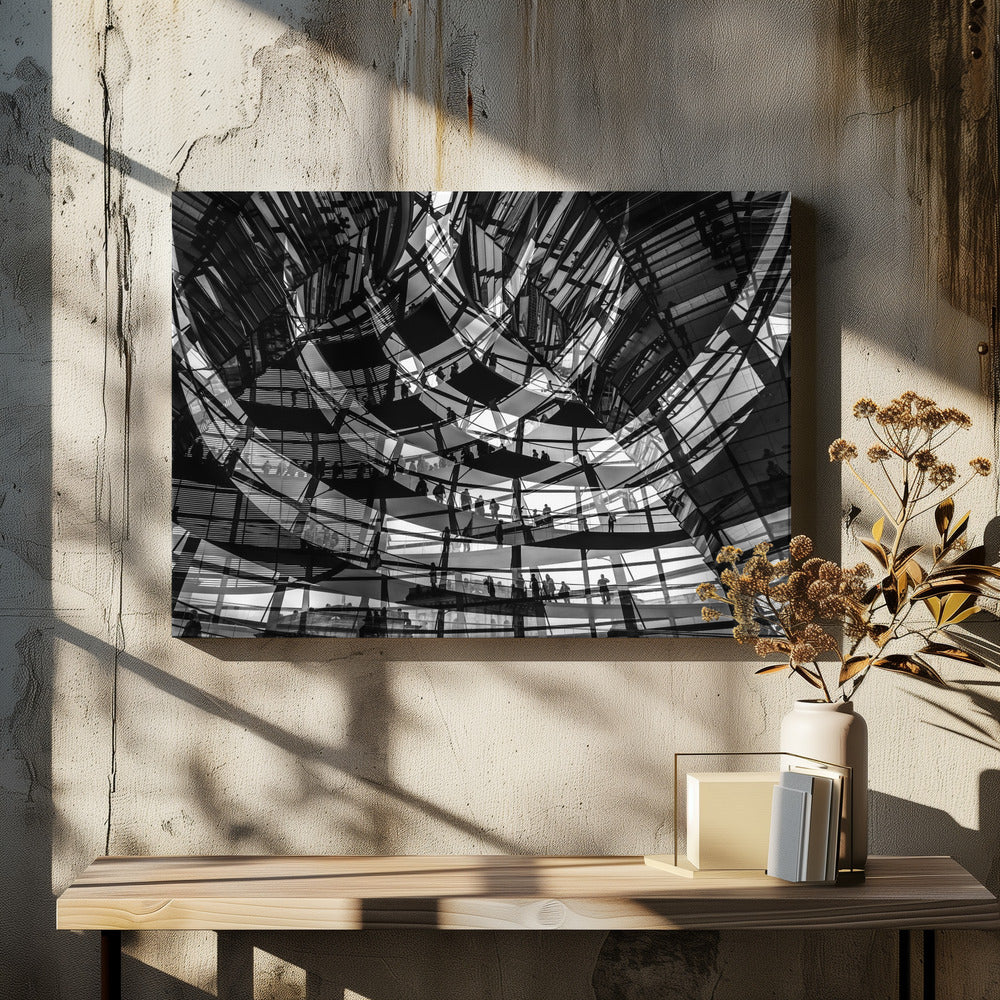Visiteurs d'art mural