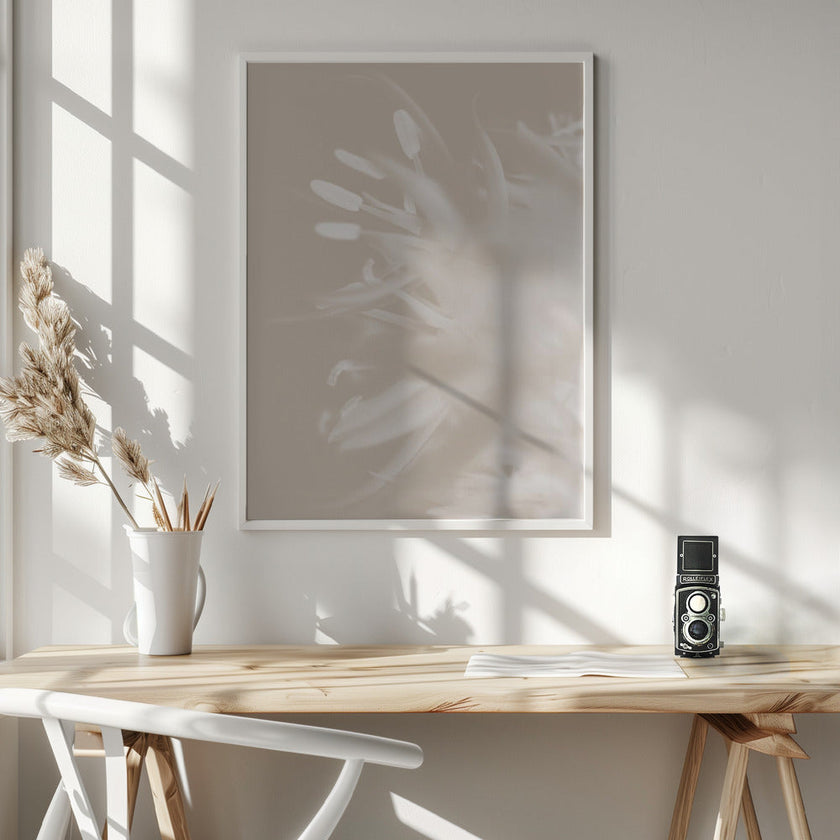Wall art Flower Beige_1