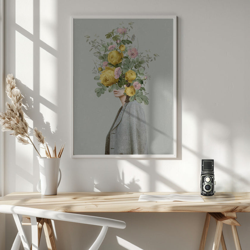 Décoration murale : Bouquet jaune