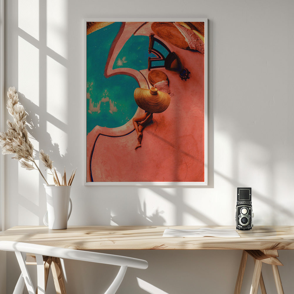 Wal Art au bord de la piscine