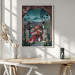 Impression sur toile d'art mural : Noël avec Marie et l'enfant Jésus