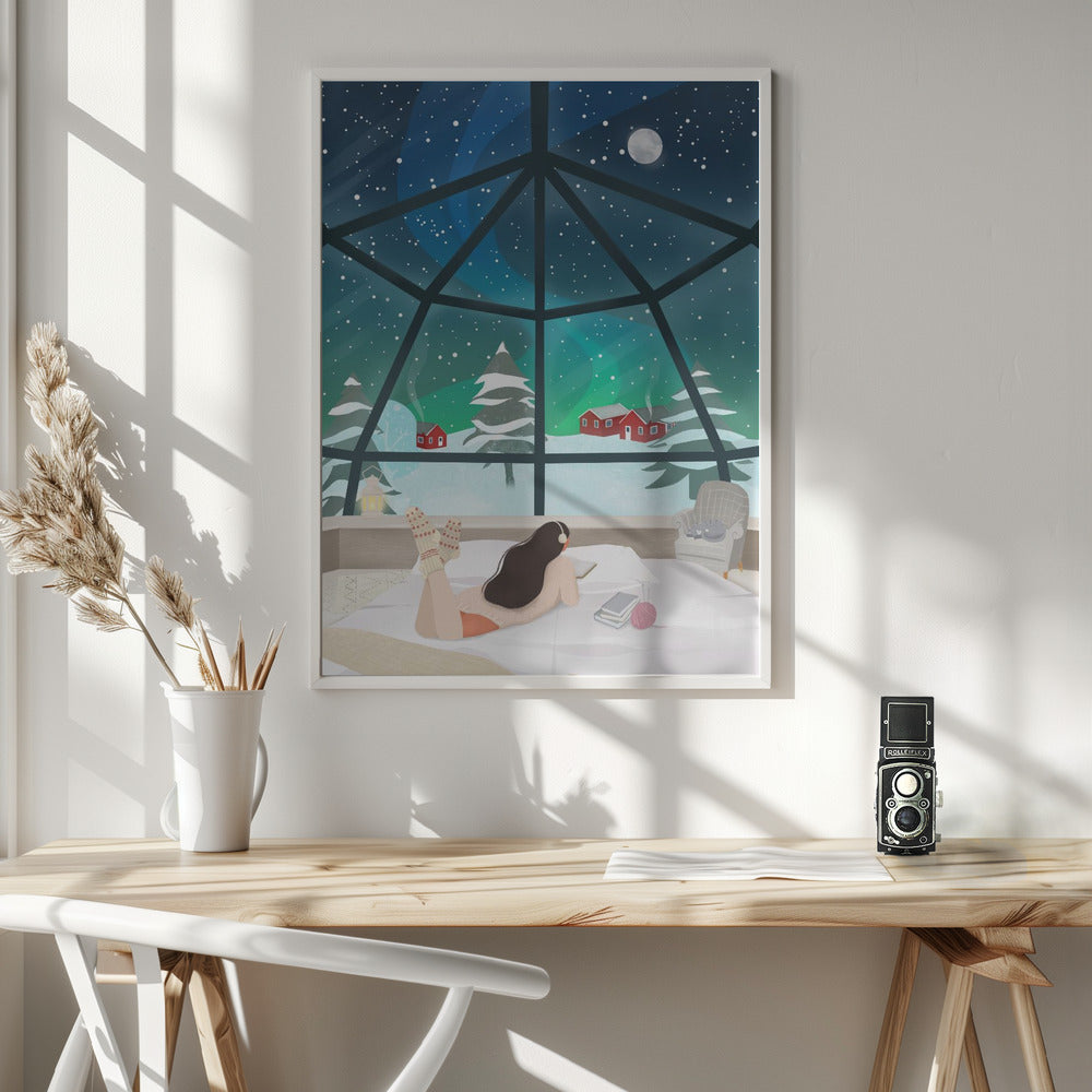 Impression sur toile d'art mural : Laponie, Finlande