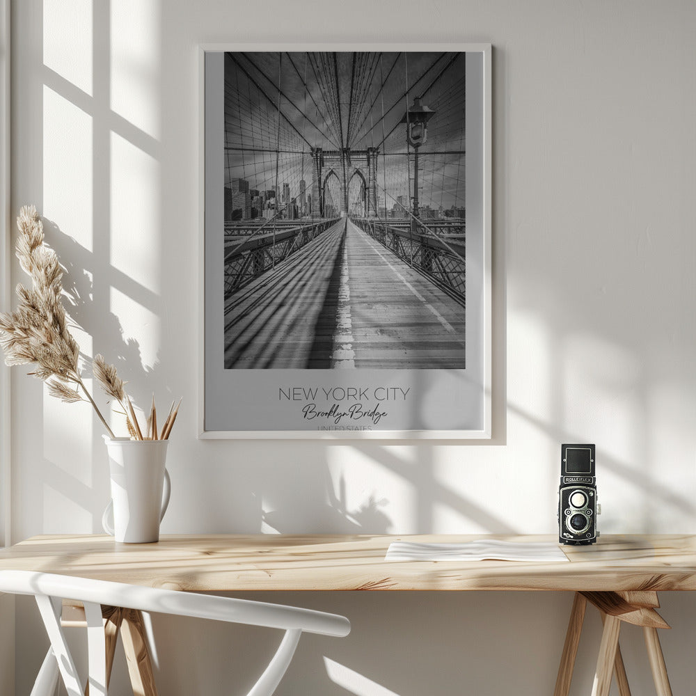 Wall Art NEW YORK CITY Brooklyn Bridge