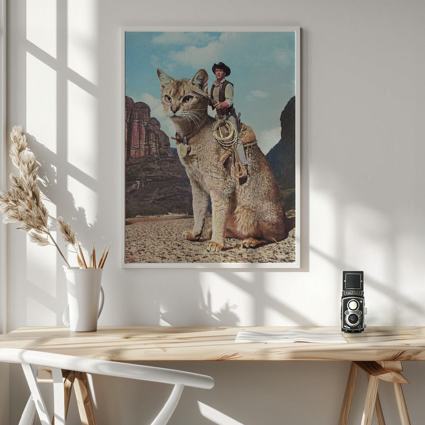 wall art Cat Lone Ranger