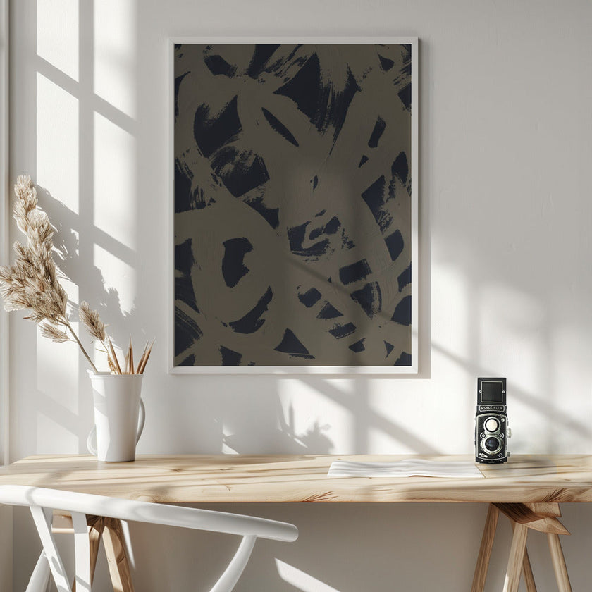 Wall art Abstract Brush Strokes 399Y