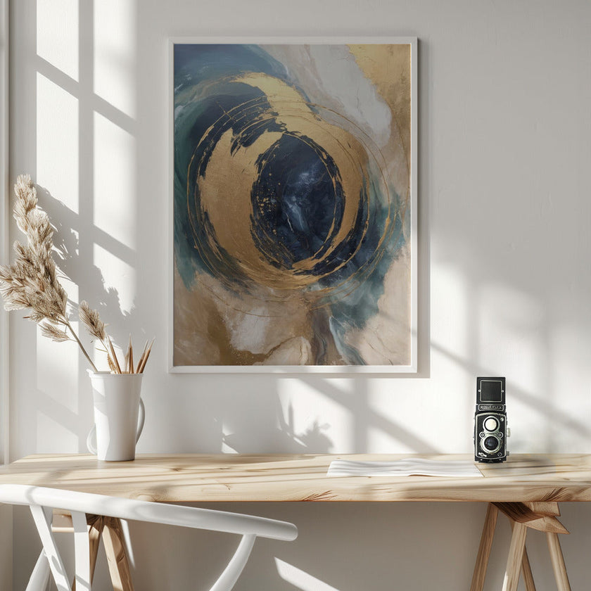 Wall art Golden Vortex
